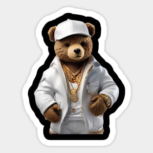 Gangster Gang Teddy Bear Funny Sticker